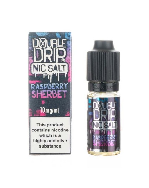 Raspberry Sherbet Nic Salt E-Liquid by Double Drip