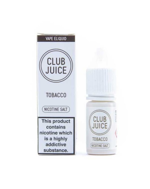 Tobacco Nic Salt E-Liquid by Club Juice