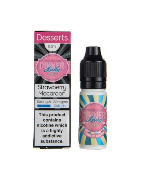 Strawberry Macaroon Nic Salt E-Liquid by Dinner Lady