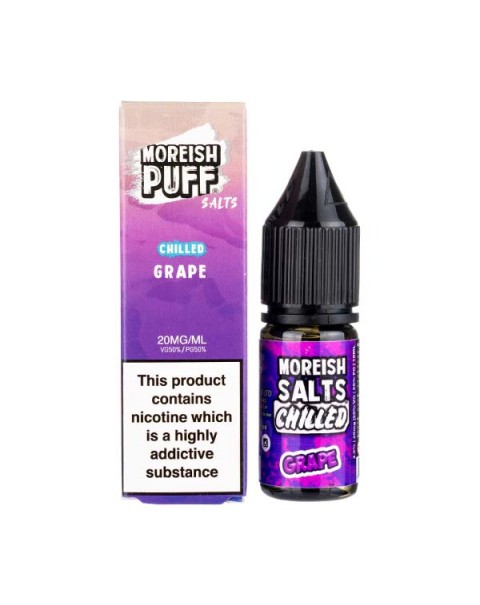 Grape Chilled Nic Salt E-Liquid by Moreish Puff